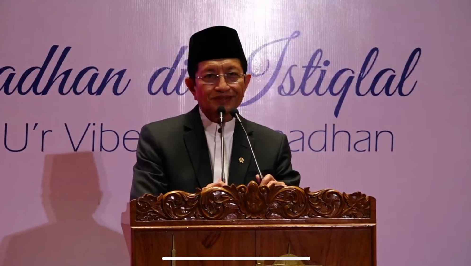 Masjid Istiqlal Gelar Salat Tarawih Perdana, Menag: Ramadan Momentum Spiritualitas dan Kepedulian Sosial